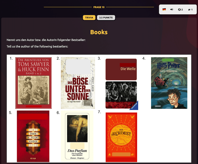 kwizkid literatur frage