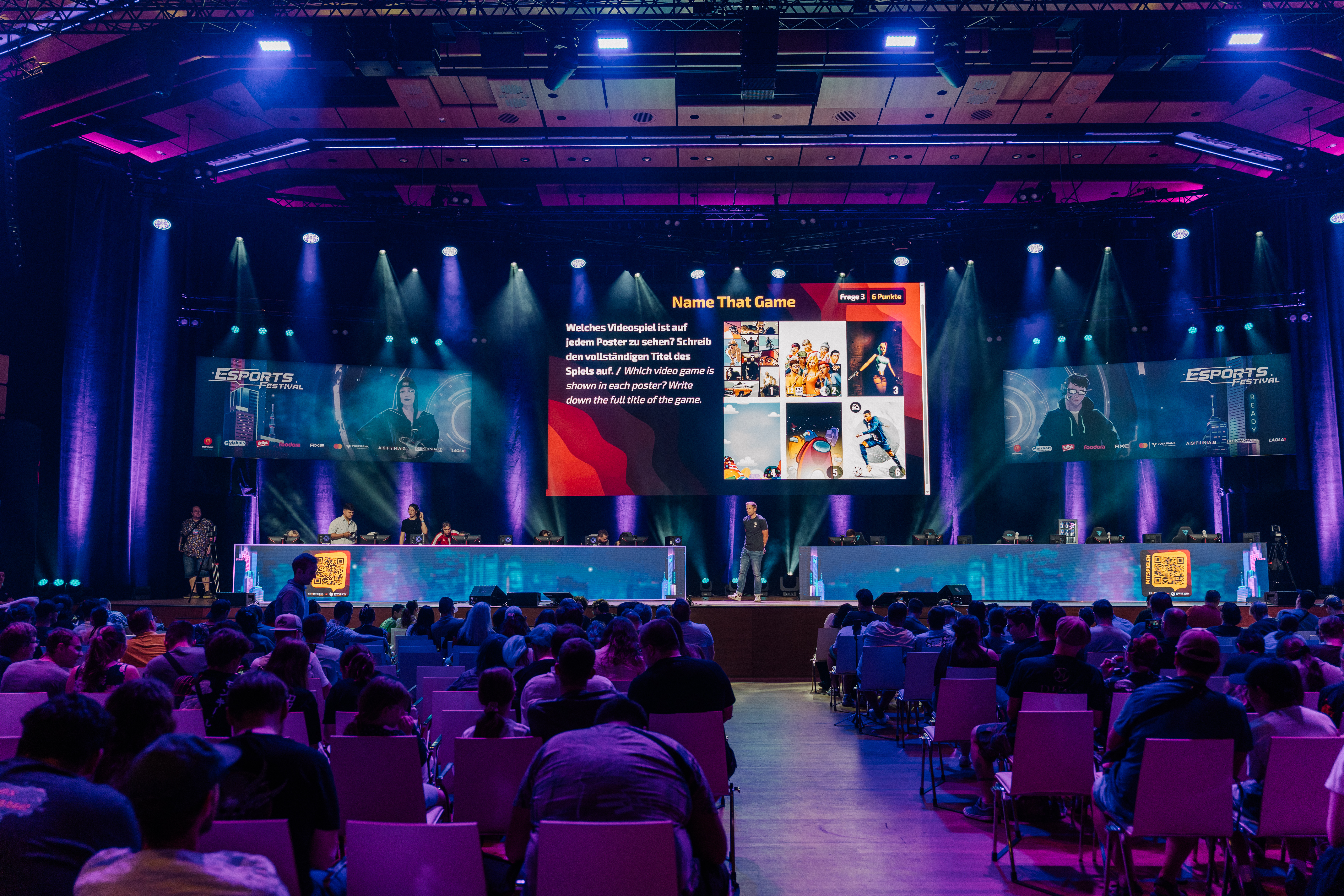 Hauptbühne Esports Festival Live-Quiz auf der Hauptbühne des Esports Festival Wien